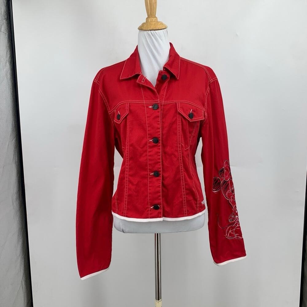 Iceberg History Disney Jacket Women L Large Poppy Den… - Gem